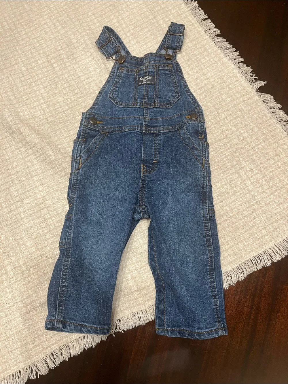 OshKosh B'gosh Classic Dark Blue Denim Overalls for Kids